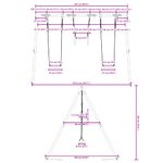 Jucarii, Copii si Bebe - Jucarii si jocuri - Jucarii de exterior - Spatii de joaca si accesorii - Set leagan de exterior, cu leagane și trapez, roșu, model 2x scaun leagăn + trapez - Infinity.ro