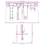 Jucarii, Copii si Bebe - Jucarii si jocuri - Jucarii de exterior - Spatii de joaca si accesorii - Set leagan de exterior, cu leagan, trapez, scara și leagan disc, albastru - Infinity.ro