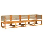 Casa si Gradina - Gradina si terasa - Mobilier exterior - Canapele si fotolii gradina - Set canapele de gradina cu perne, 4 piese, lemn masiv de acacia - Infinity.ro