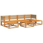 Casa si Gradina - Gradina si terasa - Mobilier exterior - Canapele si fotolii gradina - Set canapele gradina cu perne, 7 piese, lemn masiv acacia - Infinity.ro