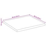 Casa si Gradina - Mobilier - Feronerie si accesorii mobila - Blat de masa patrata 60x60x3,8 cm lemn masiv acacia margine vie - Infinity.ro