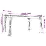 Casa si Gradina - Gradina si terasa - Umbrele si pavilioane - Pavilioane - Foisor cu pereti din plasa, antracit, 4x3 m, otel - Infinity.ro