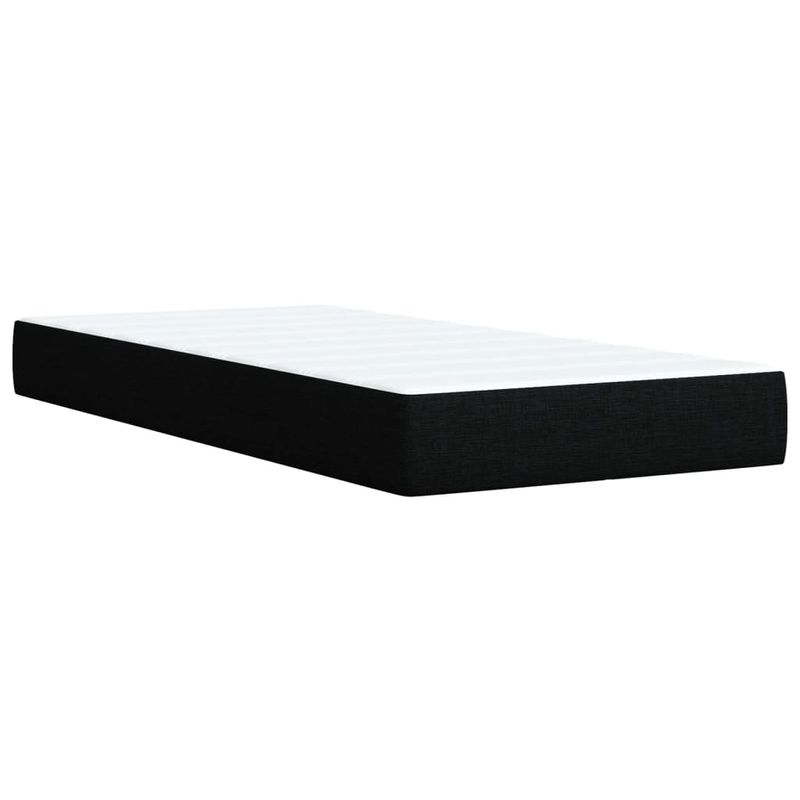 Casa si Gradina - Mobilier - Paturi si accesorii - Paturi - Pat box spring cu saltea, negru, 80x200 cm, textil - Infinity.ro