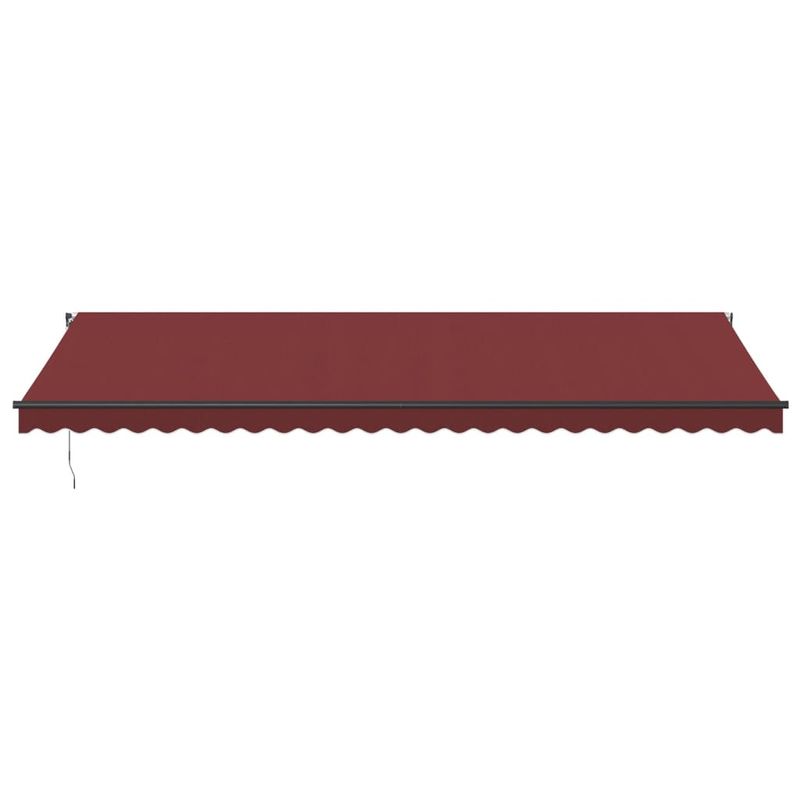 Casa si Gradina - Gradina si terasa - Umbrele si pavilioane - Umbrele - Copertina retractabila manual cu LED-uri, visiniu, 600x350 cm - Infinity.ro