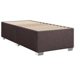 Casa si Gradina - Mobilier - Paturi si accesorii - Paturi - Pat box spring cu saltea, maro inchis, 90x190 cm, textil - Infinity.ro
