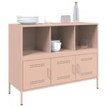 Casa si Gradina/Mobilier/Comode si corpuri/Comode - Dulap, roz, 100,5x39x79 cm, otel laminat la rece - Infinity.ro