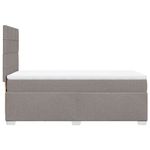 Casa si Gradina - Mobilier - Paturi si accesorii - Paturi - Pat box spring cu saltea, gri taupe, 100x200 cm, textil - Infinity.ro