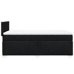 Casa si Gradina - Mobilier - Paturi si accesorii - Paturi - Pat box spring cu saltea, negru, 90x200 cm, textil - Infinity.ro