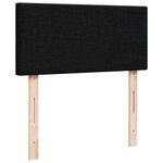 Casa si Gradina - Mobilier - Paturi si accesorii - Paturi - Pat box spring cu saltea, negru, 90x200 cm, textil - Infinity.ro