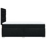 Casa si Gradina - Mobilier - Paturi si accesorii - Paturi - Pat box spring cu saltea, negru, 100x200 cm, textil - Infinity.ro