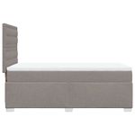 Casa si Gradina - Mobilier - Paturi si accesorii - Paturi - Pat box spring cu saltea, gri taupe, 80x200 cm, textil - Infinity.ro