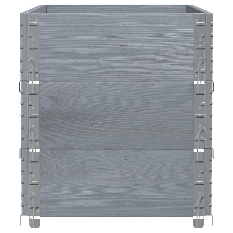 Casa si Gradina - Mobilier - Feronerie si accesorii mobila - Rame pentru paleti 3 buc. gri 100x50 cm lemn masiv de pin - Infinity.ro