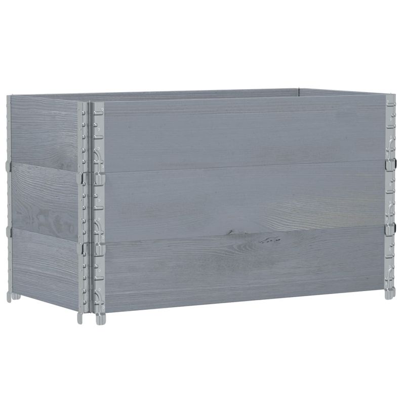 Casa si Gradina - Mobilier - Feronerie si accesorii mobila - Rame pentru paleti 3 buc. gri 100x50 cm lemn masiv de pin - Infinity.ro