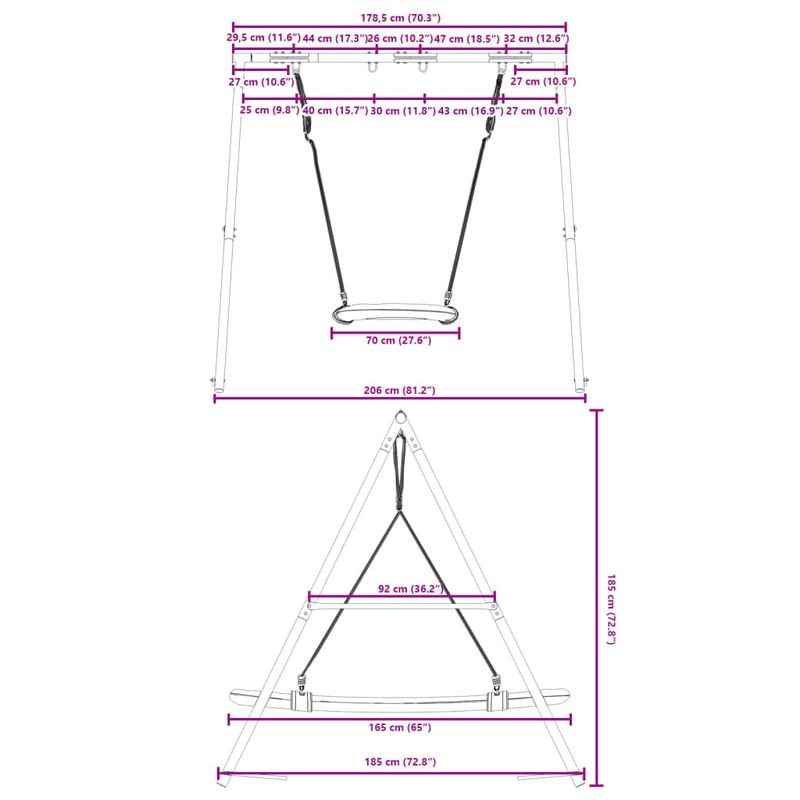 Jucarii, Copii si Bebe - Jucarii si jocuri - Jucarii de exterior - Spatii de joaca si accesorii - Set leagan de exterior, cu leagan tip cuib - Infinity.ro
