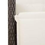 Casa si Gradina - Gradina si terasa - Mobilier exterior - Seturi mobila gradina - Set bistro de gradina, 5 piese, cu perne, maro, poliratan - Infinity.ro