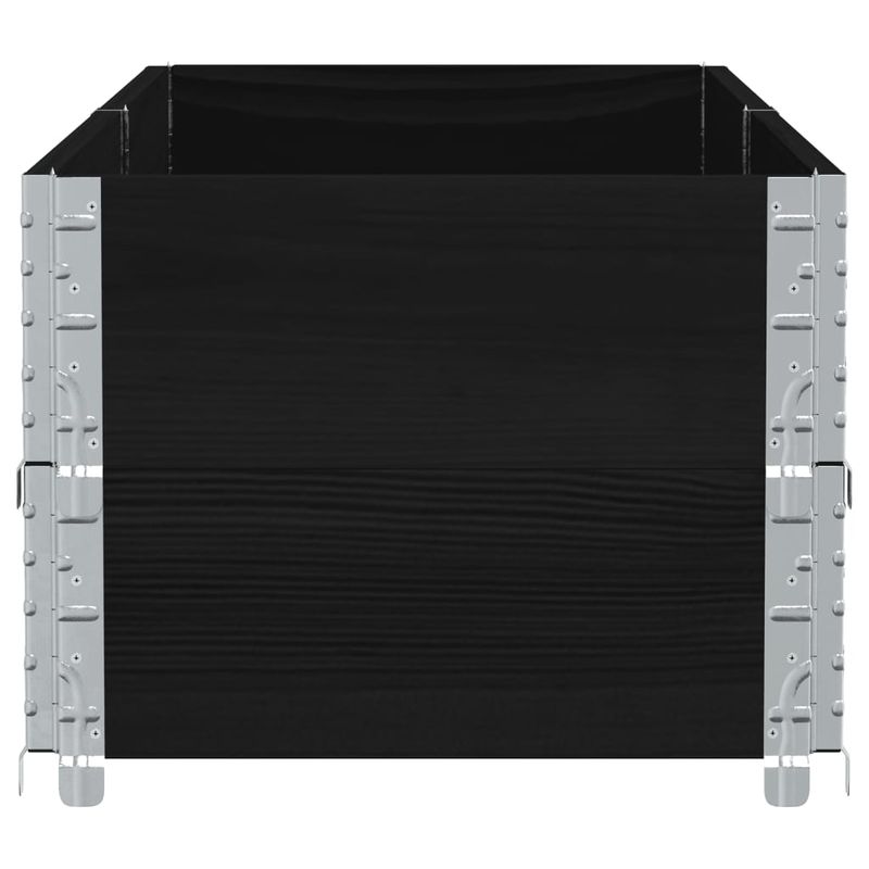 Casa si Gradina - Gradinarit si plante - Plante si ghivece - Ghivece si suporturi - Jardiniera de gradina, negru, 150x50 cm, lemn masiv pin, mărime 150x50x41 cm - Infinity.ro