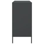 Casa si Gradina - Mobilier - Comode si corpuri - Comode - Dulap, negru, 68x39x79 cm, otel - Infinity.ro