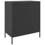 Casa si Gradina - Mobilier - Comode si corpuri - Comode - Dulap, negru, 68x39x79 cm, otel - Infinity.ro