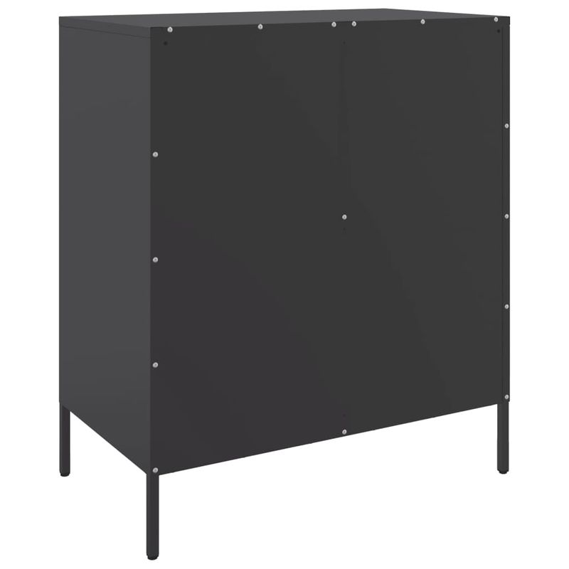 Casa si Gradina - Mobilier - Comode si corpuri - Comode - Dulap, negru, 68x39x79 cm, otel - Infinity.ro