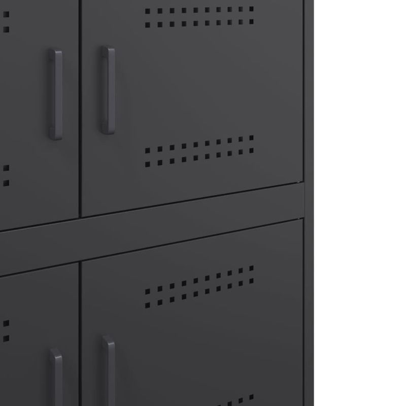 Casa si Gradina - Mobilier - Comode si corpuri - Comode - Dulap, negru, 68x39x79 cm, otel - Infinity.ro