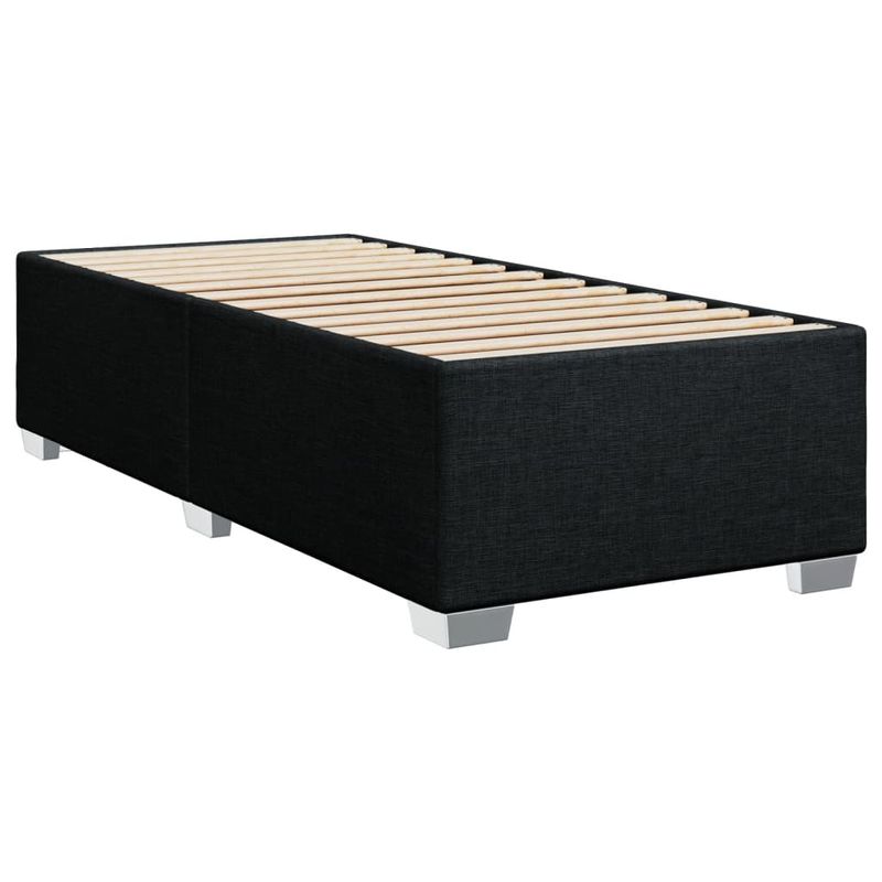 Casa si Gradina - Mobilier - Paturi si accesorii - Paturi - Pat box spring cu saltea, negru, 80x200 cm, textil - Infinity.ro