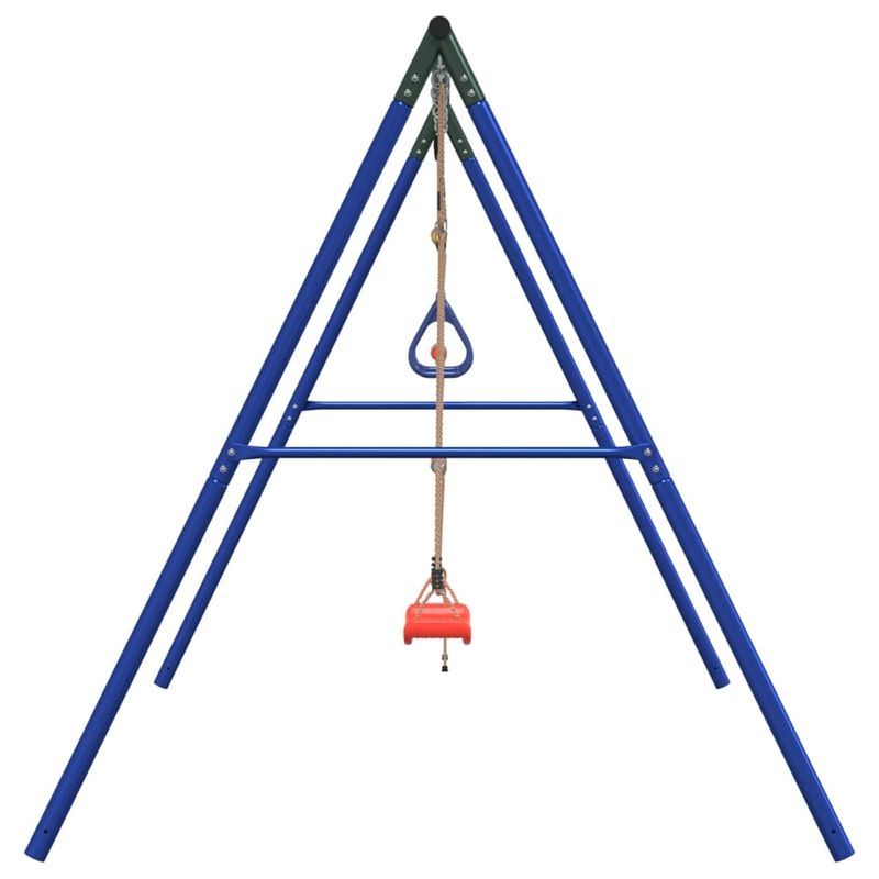 Jucarii, Copii si Bebe - Jucarii si jocuri - Jucarii de exterior - Spatii de joaca si accesorii - Set leagan de exterior, cu leagan, trapez și scara, roșu, model scaun leagăn + trapez + scară - Infinity.ro