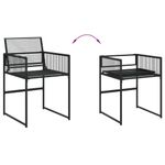 Casa si Gradina - Gradina si terasa - Mobilier exterior - Seturi mobila gradina - Set mobilier de gradina, 13 piese, negru, poliratan - Infinity.ro