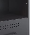 Casa si Gradina - Mobilier - Comode si corpuri - Noptiere - Noptiera, antracit, 36x39x50,5 cm, otel laminat la rece - Infinity.ro