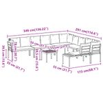 Casa si Gradina - Gradina si terasa - Mobilier exterior - Seturi mobila gradina - Set canapea de gradina, 7 piese, cu perne, negru, otel vopsit, gri deschis - Infinity.ro