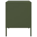 Casa si Gradina - Mobilier - Comode si corpuri - Noptiere - Noptiere, 2 buc., verde olive, 36x39x50,5 cm, otel - Infinity.ro