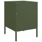 Casa si Gradina - Mobilier - Comode si corpuri - Noptiere - Noptiere, 2 buc., verde olive, 36x39x50,5 cm, otel - Infinity.ro