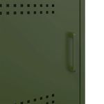 Casa si Gradina - Mobilier - Comode si corpuri - Noptiere - Noptiere, 2 buc., verde olive, 36x39x50,5 cm, otel - Infinity.ro