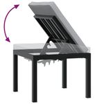 Casa si Gradina - Gradina si terasa - Mobilier exterior - Seturi mobila gradina - Banci gradina cu perne, 3 buc., negru otel vopsit electrostatic - Infinity.ro