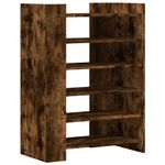 Casa si Gradina - Mobilier - Organizare si depozitare - Organizator incaltaminte - Pantofar, stejar afumat, 74,5x37,5x100 cm, lemn prelucrat - Infinity.ro