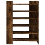 Casa si Gradina - Mobilier - Organizare si depozitare - Organizator incaltaminte - Pantofar, stejar afumat, 74,5x37,5x100 cm, lemn prelucrat - Infinity.ro
