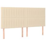 Casa si Gradina - Mobilier - Paturi si accesorii - Paturi - Pat box spring cu saltea, crem, 160x200 cm, material textil - Infinity.ro