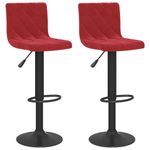 Casa si Gradina - Mobilier - Scaune si fotolii - Scaune - Scaune de bar, 2 buc., rosu vin, catifea - Infinity.ro