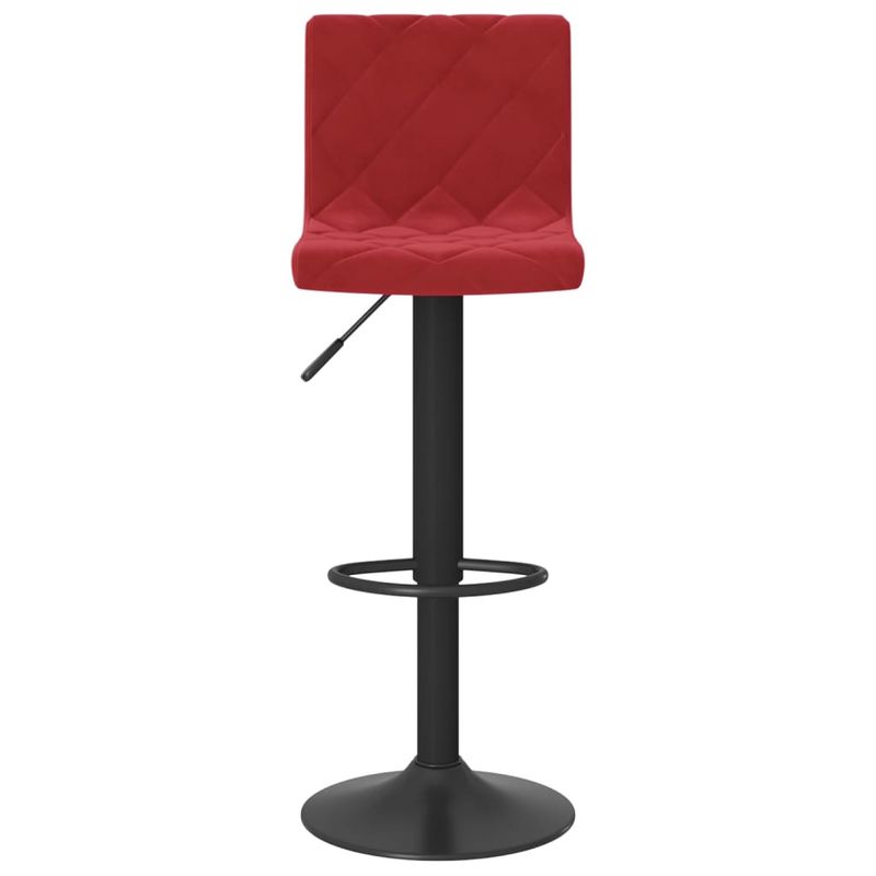 Casa si Gradina - Mobilier - Scaune si fotolii - Scaune - Scaune de bar, 2 buc., rosu vin, catifea - Infinity.ro