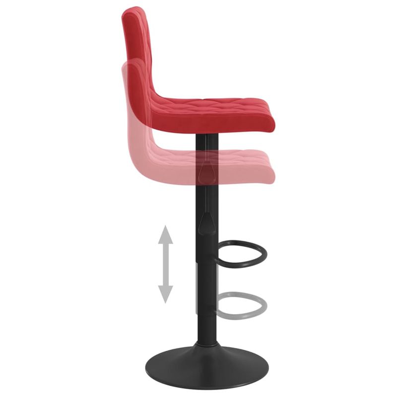 Casa si Gradina - Mobilier - Scaune si fotolii - Scaune - Scaune de bar, 2 buc., rosu vin, catifea - Infinity.ro