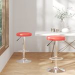 Casa si Gradina - Mobilier - Scaune si fotolii - Scaune - Scaune de bar, 2 buc., rosu, piele ecologica - Infinity.ro