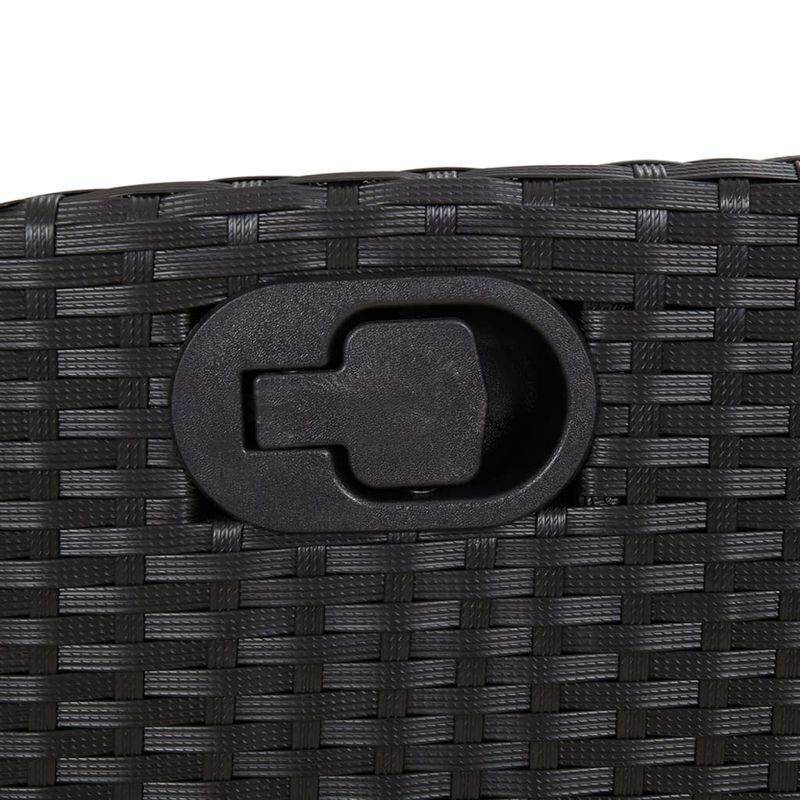 Casa si Gradina - Gradina si terasa - Mobilier exterior - Seturi mobila gradina - Set mobilier de gradina cu perne, 5 piese, negru, poliratan - Infinity.ro