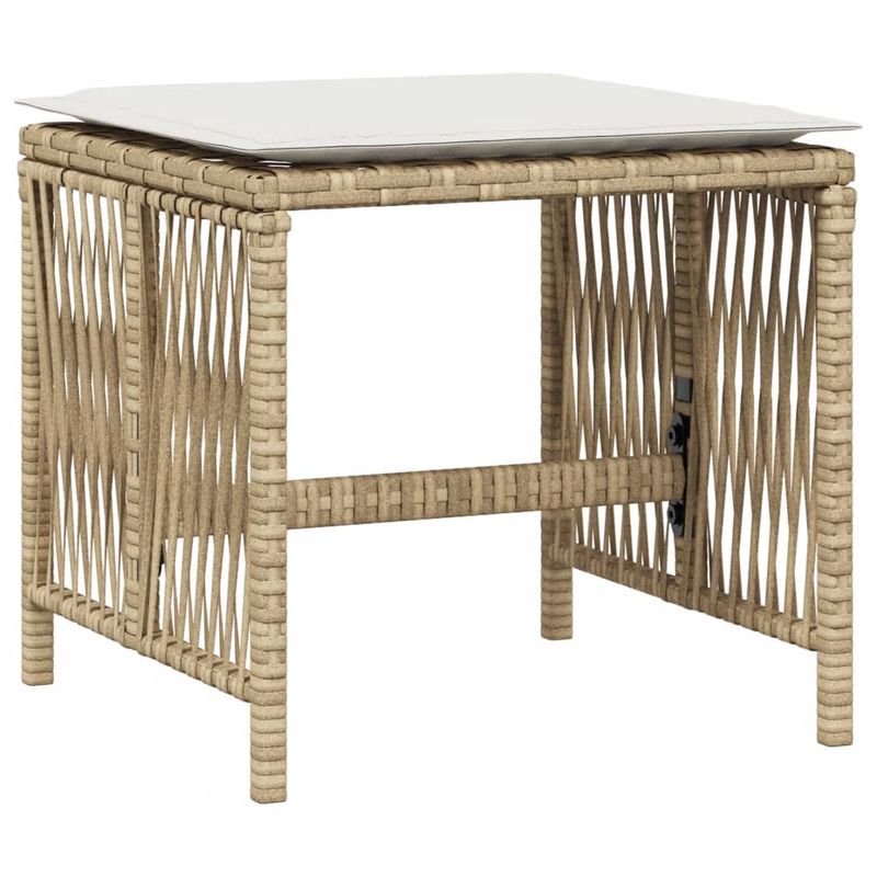 Casa si Gradina - Gradina si terasa - Mobilier exterior - Scaune si sezlonguri gradina - Scaune de gradina cu perne, 4 buc., bej, 41x41x36 cm, poliratan - Infinity.ro