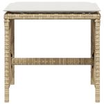 Casa si Gradina - Gradina si terasa - Mobilier exterior - Scaune si sezlonguri gradina - Scaune de gradina cu perne, 4 buc., bej, 41x41x36 cm, poliratan - Infinity.ro