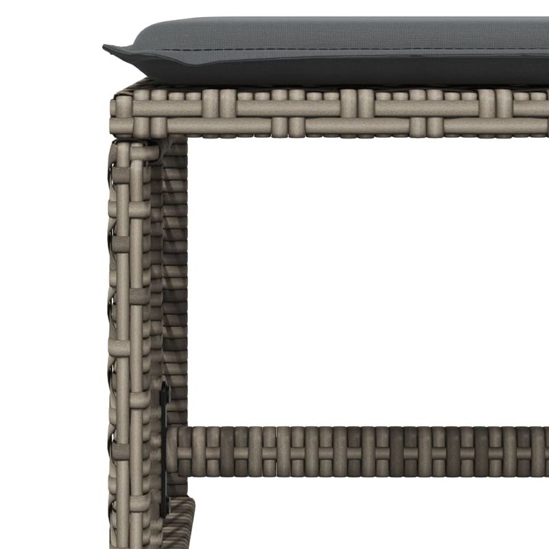 Casa si Gradina - Gradina si terasa - Mobilier exterior - Scaune si sezlonguri gradina - Scaune de gradina cu perne, 4 buc. gri 41x41x36 cm poliratan - Infinity.ro