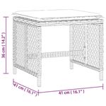 Casa si Gradina - Gradina si terasa - Mobilier exterior - Scaune si sezlonguri gradina - Scaune de gradina cu perne, 4 buc. gri 41x41x36 cm poliratan - Infinity.ro