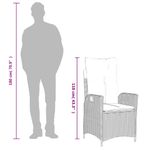 Casa si Gradina - Gradina si terasa - Mobilier exterior - Seturi mobila gradina - Set mobilier de gradina cu perne, 7 piese, negru, poliratan - Infinity.ro