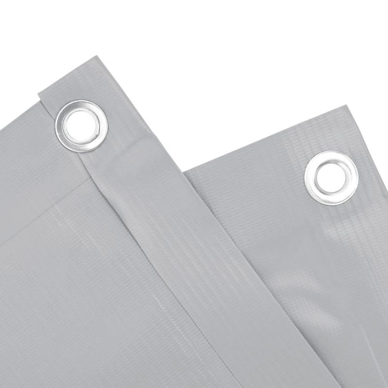 Casa si Gradina - Gradina si terasa - Garduri, panouri si accesorii - Paravan de gradina, gri, 400x75 cm, PVC - Infinity.ro