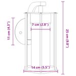 Casa si Gradina - Corpuri si surse de iluminat - Iluminat exterior - Felinare - Lampa exterioara de perete, negru, otel inoxidabil - Infinity.ro