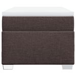Casa si Gradina - Mobilier - Paturi si accesorii - Paturi - Pat box spring cu saltea, maro inchis, 90x190 cm, textil - Infinity.ro