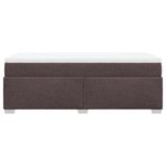 Casa si Gradina - Mobilier - Paturi si accesorii - Paturi - Pat box spring cu saltea, maro inchis, 90x190 cm, textil - Infinity.ro